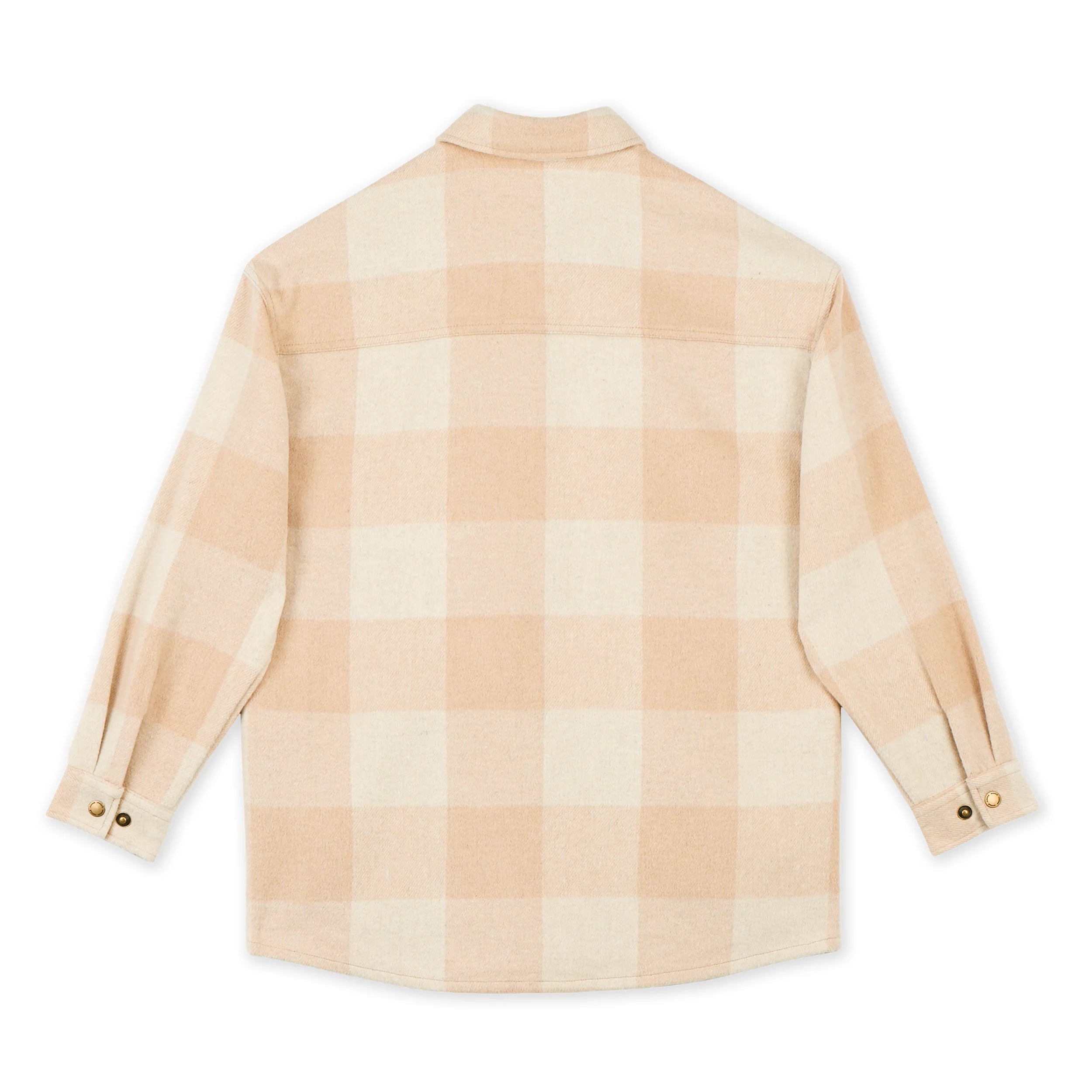 Women's Canadian Oversized Overshirt Oatmeal & Tan Hooké