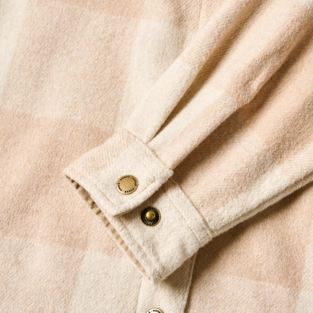 Women's Canadian Oversized Overshirt Oatmeal & Tan Hooké