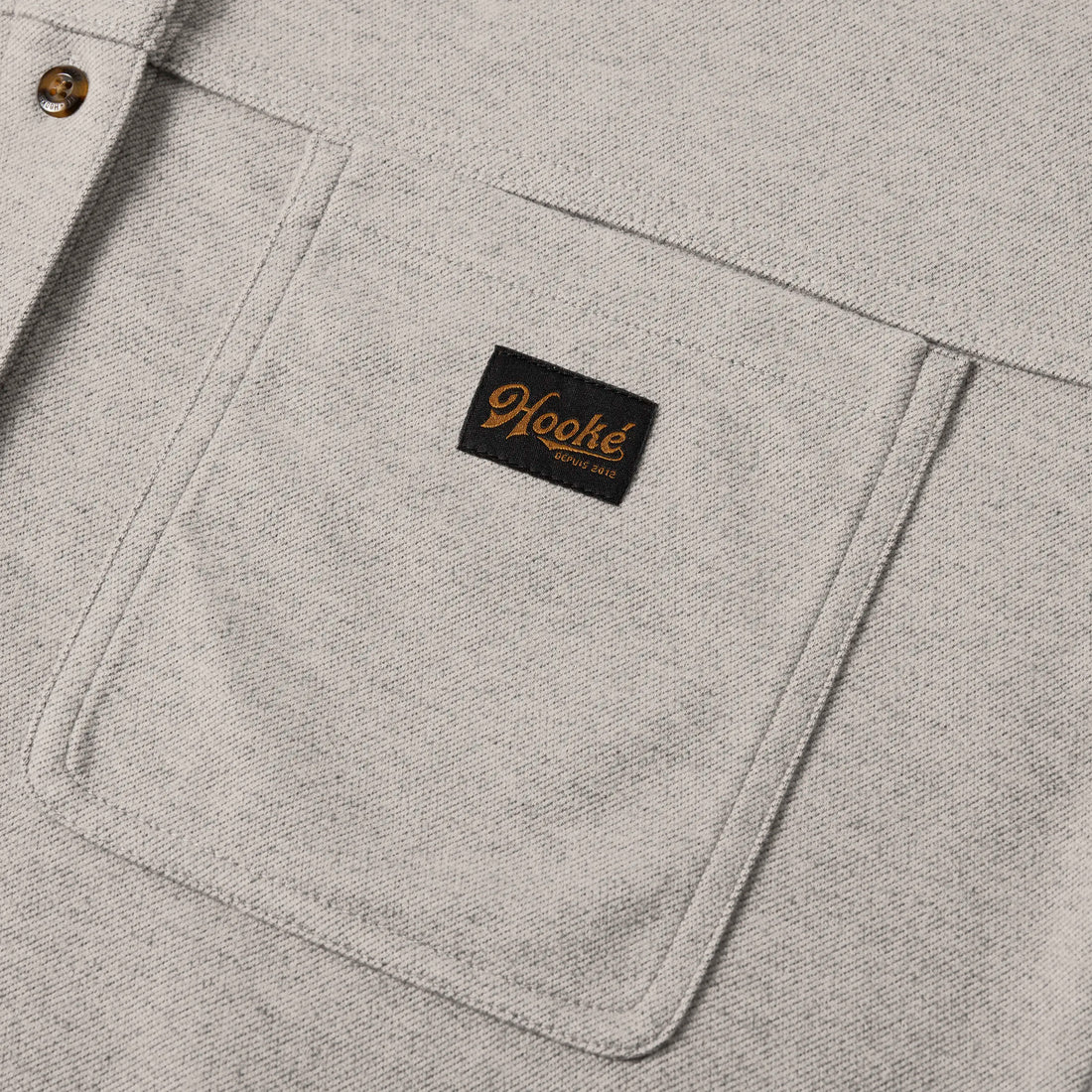 Sur-Chemise Fjord Oversized Gris Chiné Hooké