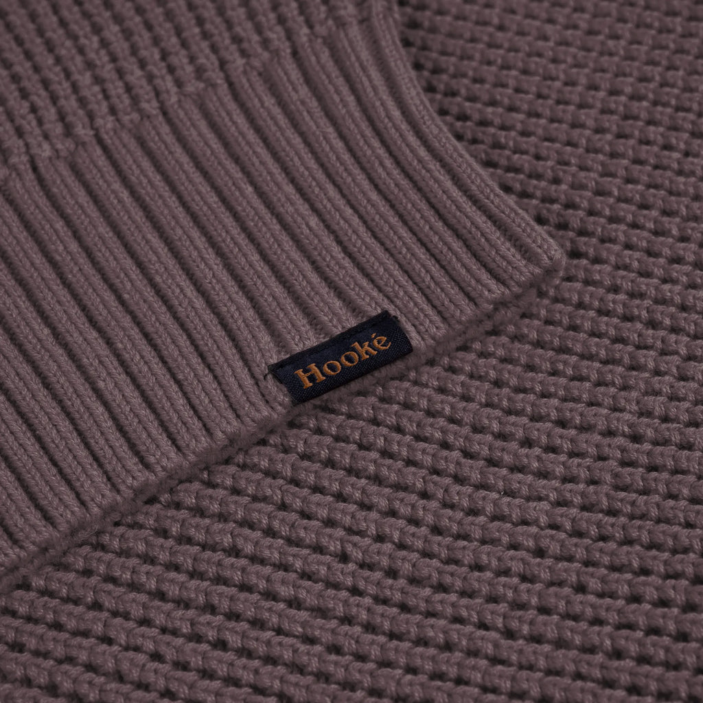 Pull Waffle Knit Fig Hooké