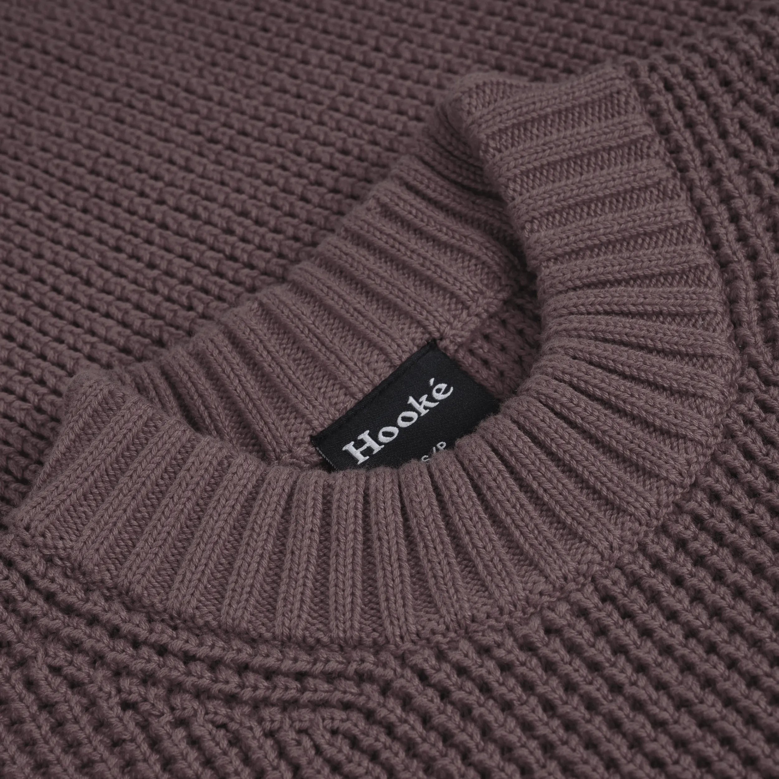 Pull Waffle Knit Fig Hooké