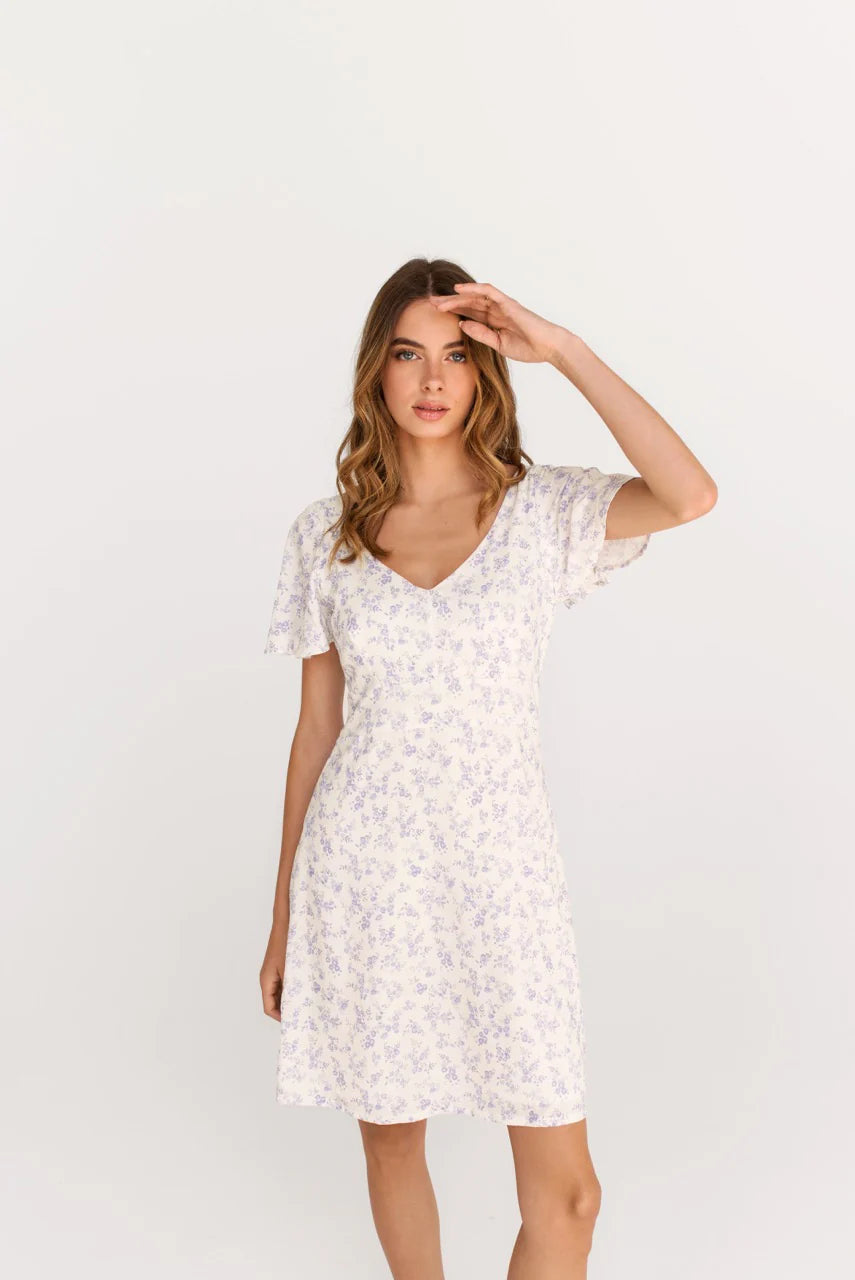 Robe Evalie Bleu Floral Dailystory