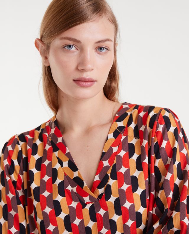 Tina Red Multi Compania Fantastica Dress