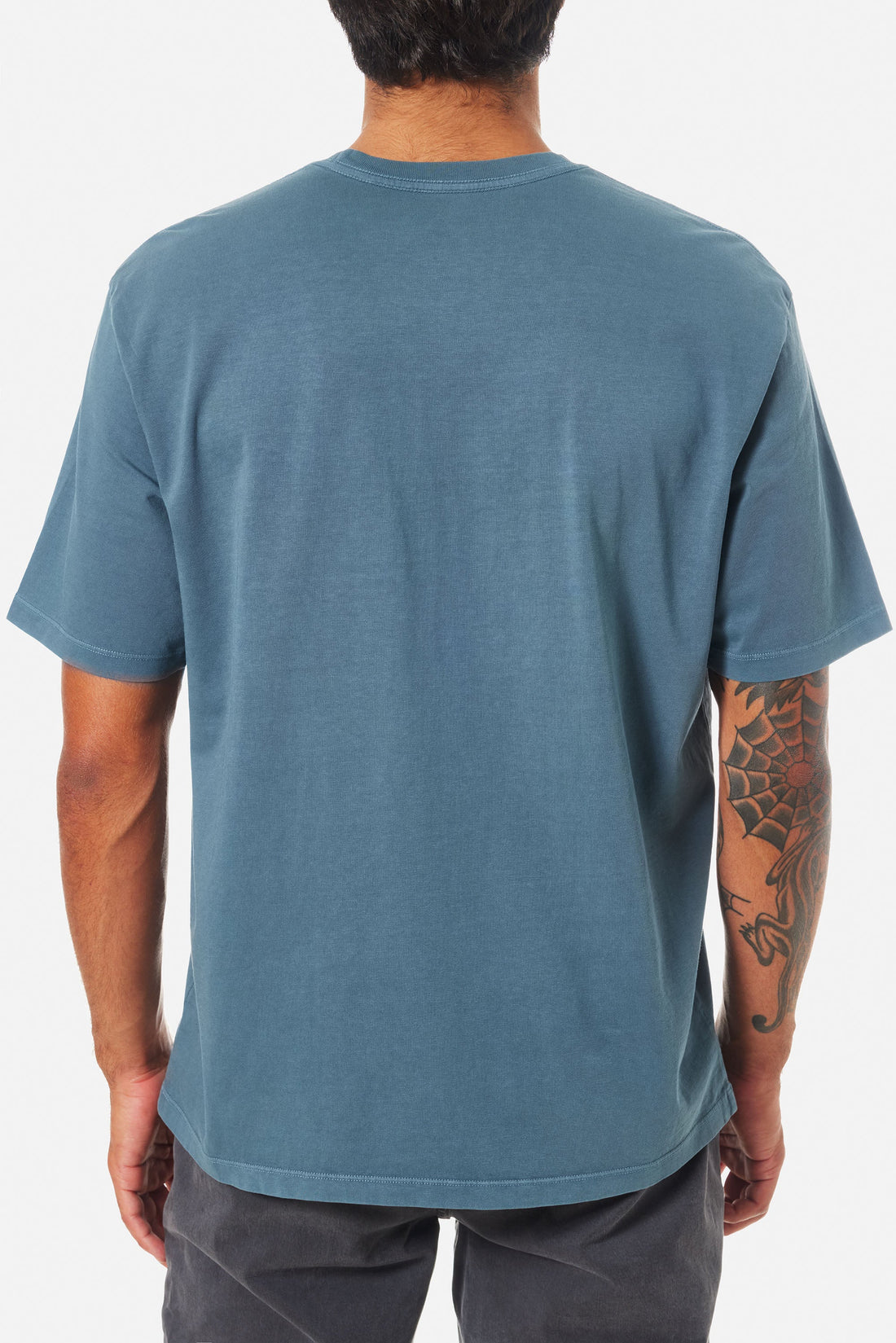 T-Shirt Box Fit Heritage Bleu Petrol Katin