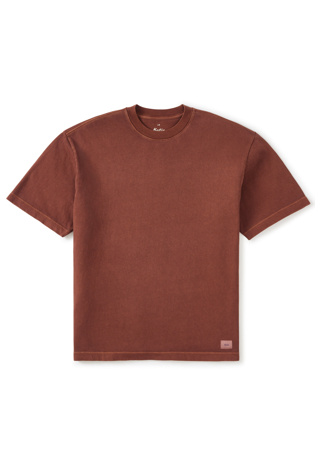 T-Shirt Box Fit Mahogany Katin
