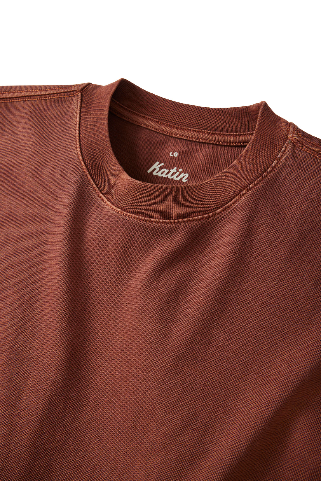 T-Shirt Box Fit Mahogany Katin
