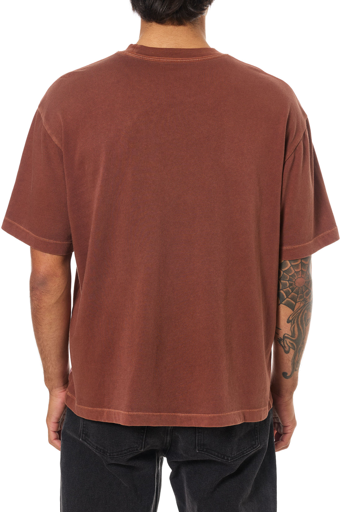 T-Shirt Box Fit Mahogany Katin