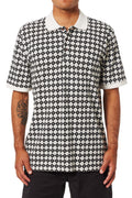 Katin Washed Black Check Polo