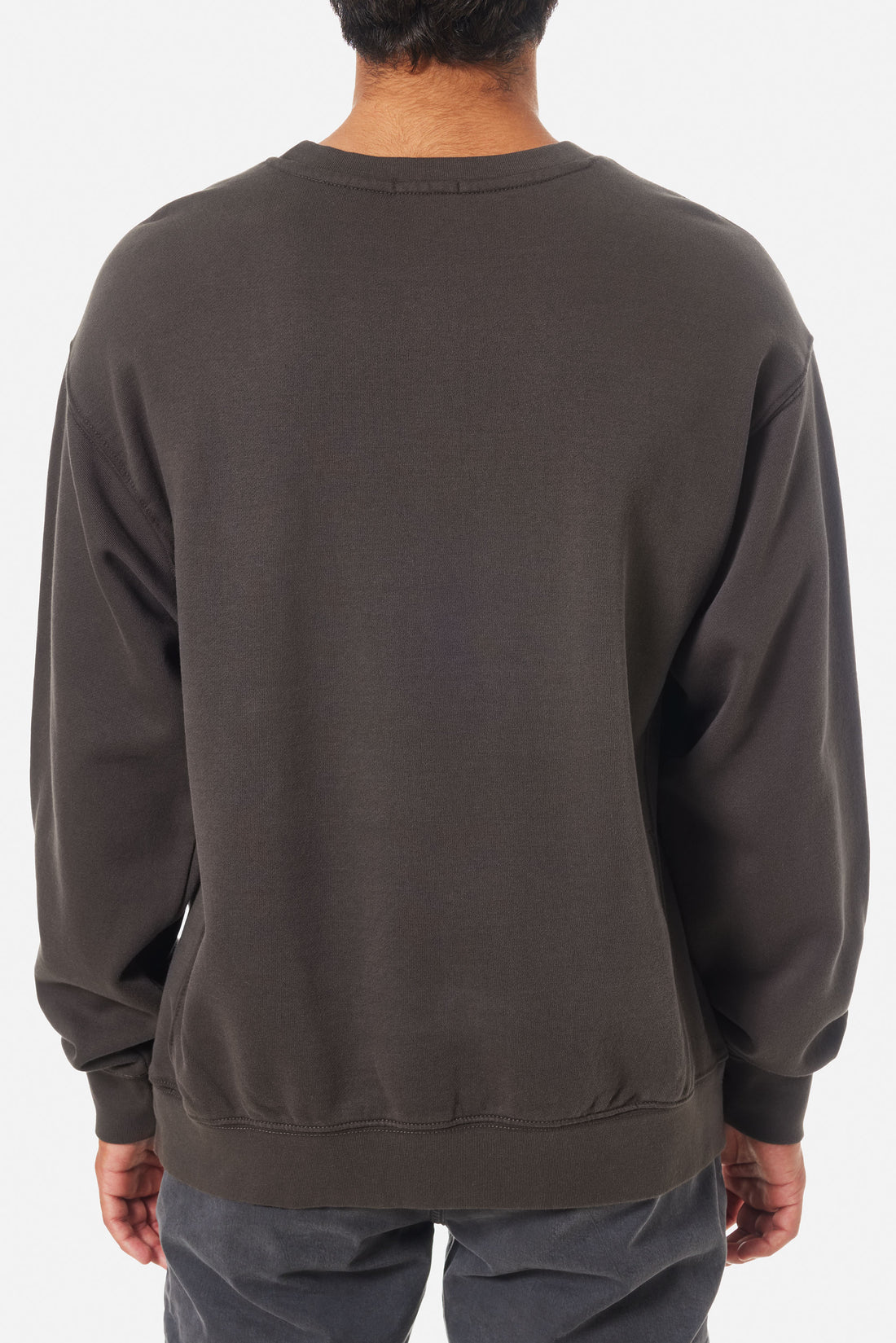 Chandail Emb Crew Fleece Noir Wash Katin