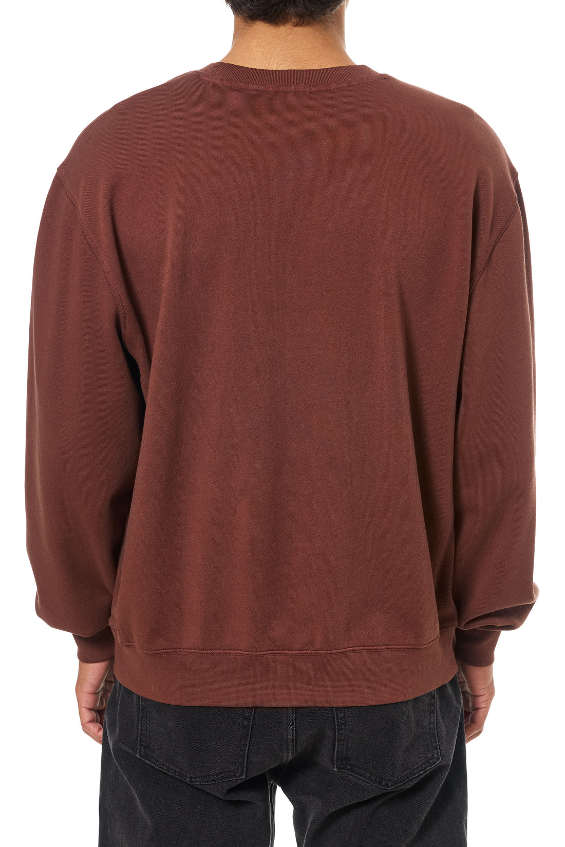 Chandail Emb Crew Fleece Mahogany Katin