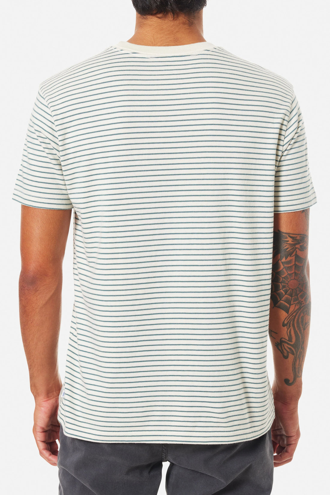 T-Shirt Finley Pocket Blanc/Vert Katin