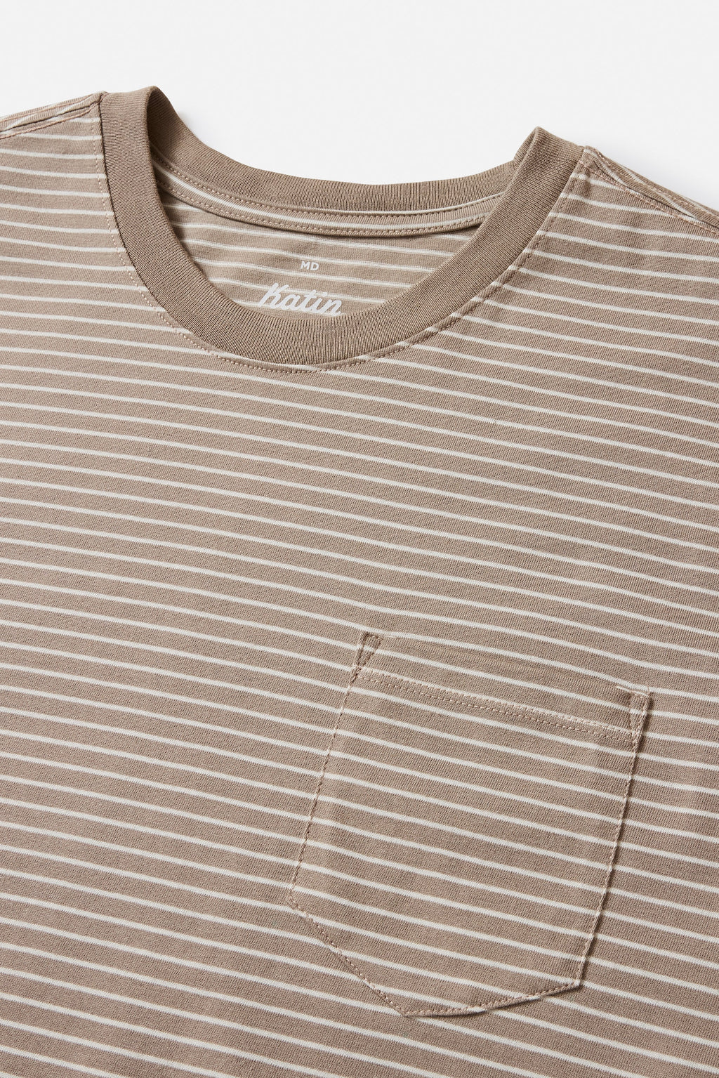 Katin Finley Pocket T-Shirt Taupe/White