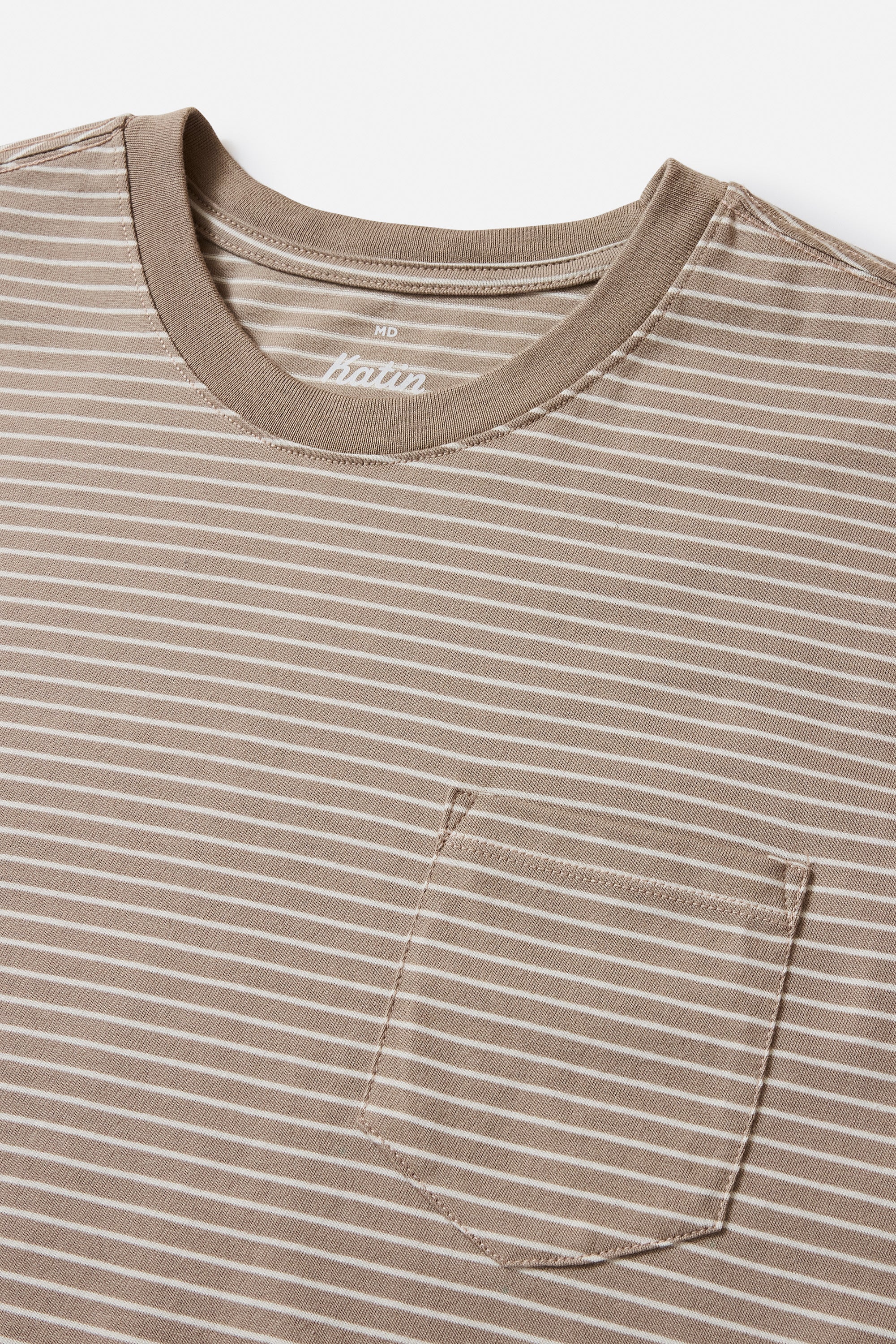 Katin Finley Pocket T-Shirt Taupe/White