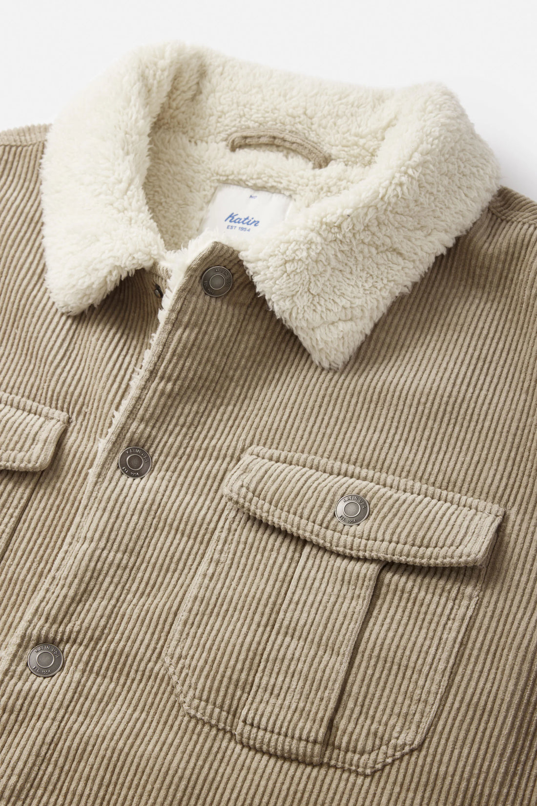 Manteau Harris Corduroy Beige Katin