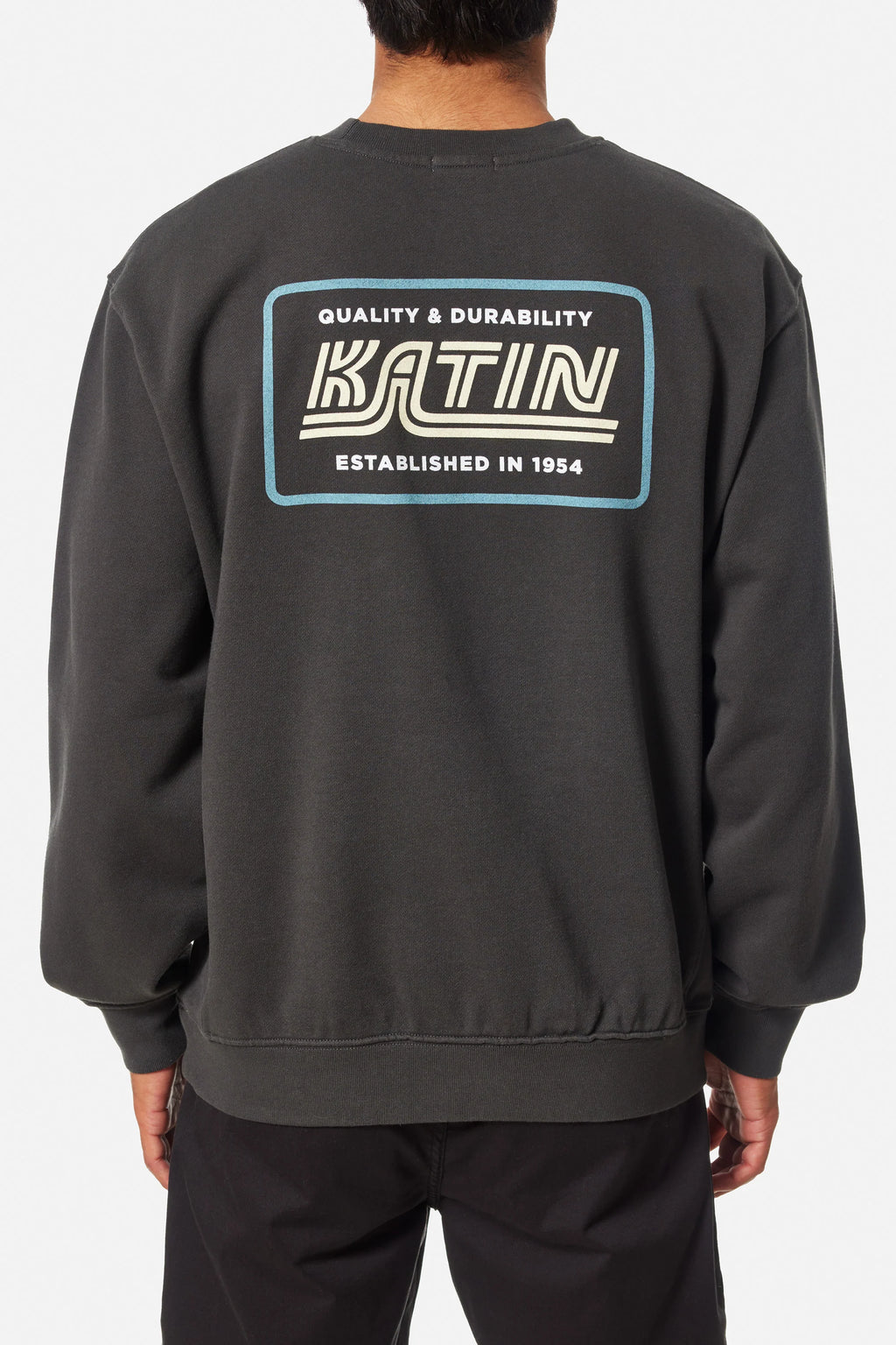 Chandail Pit Stop Crew Noir Wash Katin