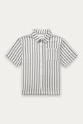 Kuwalla Tee Black & White Stripe Crochet Shirt