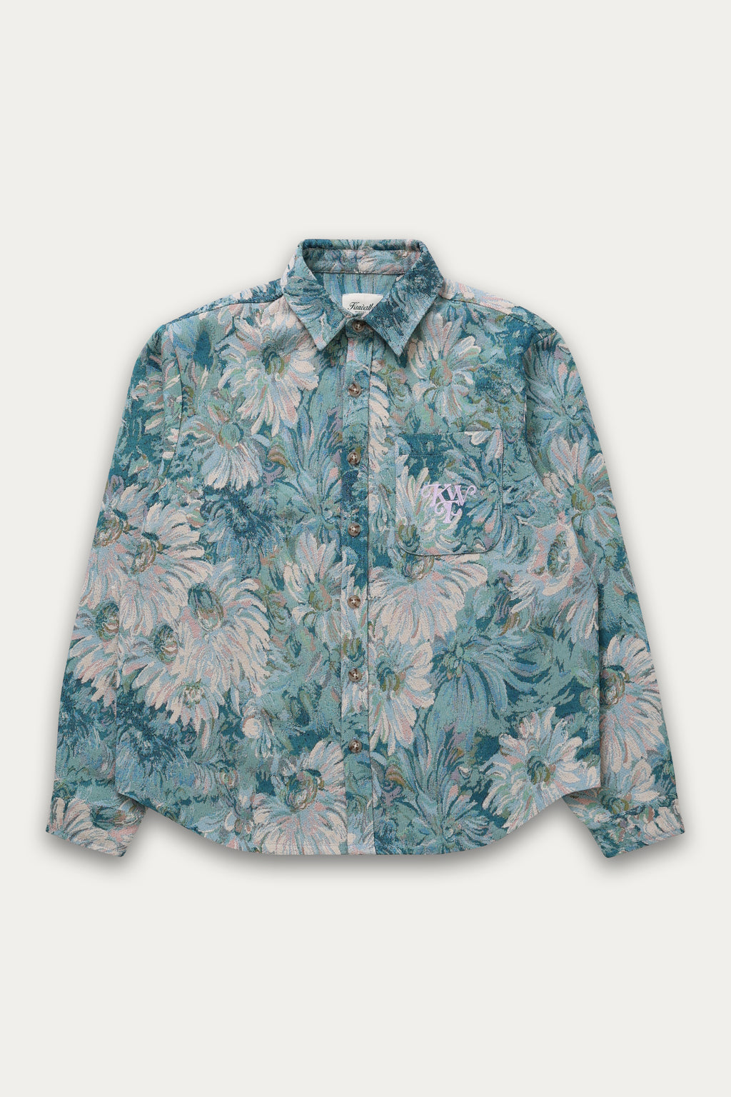Kuwalla Tee Blue Watercolor Tapestry Overshirt
