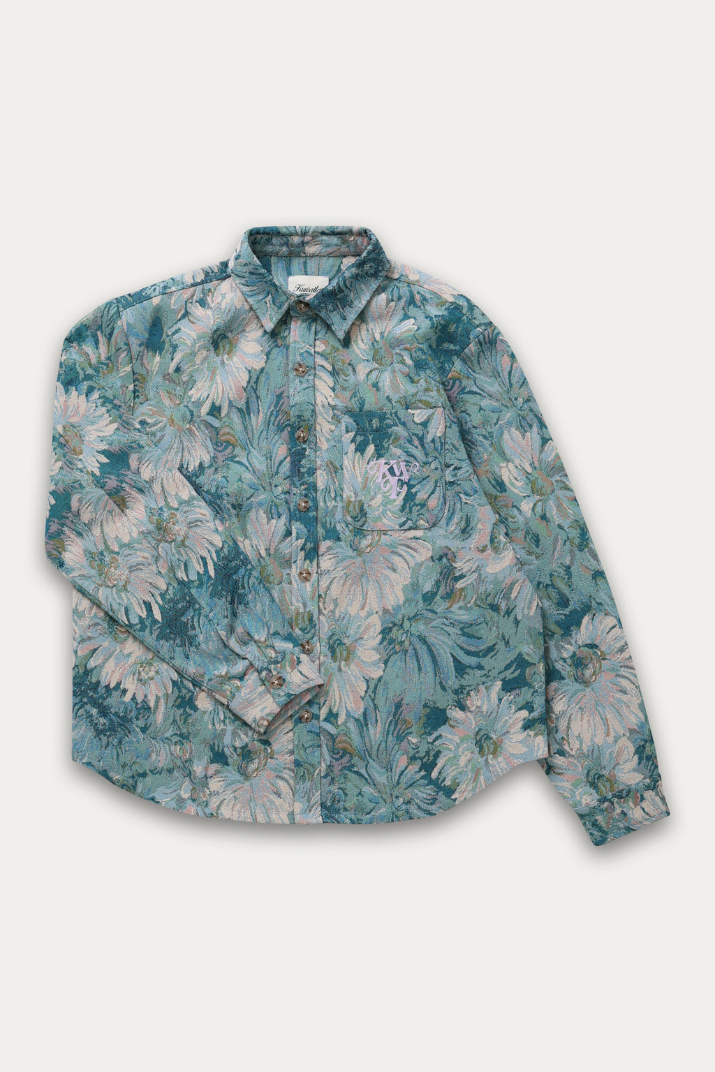 Kuwalla Tee Blue Watercolor Tapestry Overshirt
