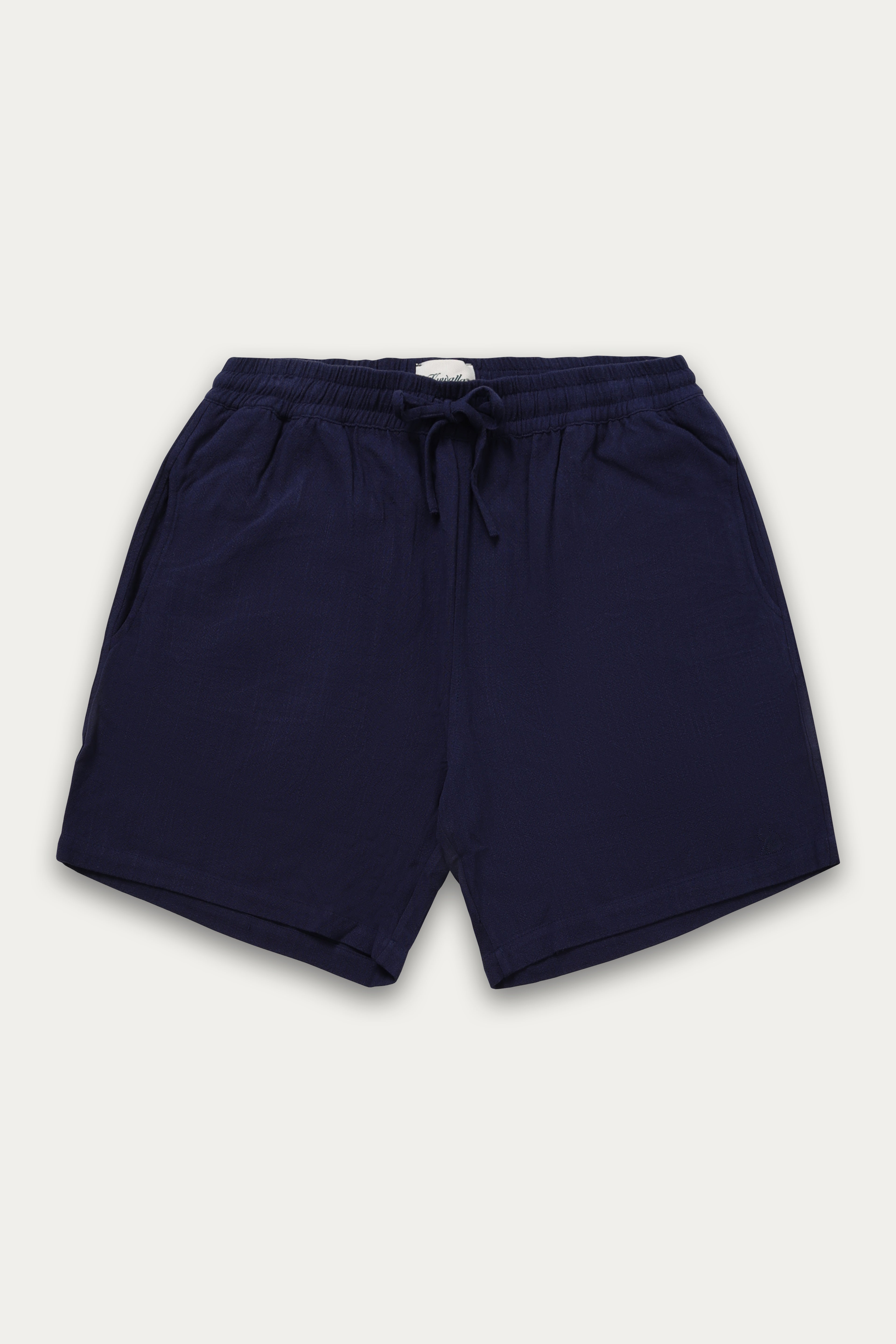 Kuwalla Tee Navy Blue Linen Shorts