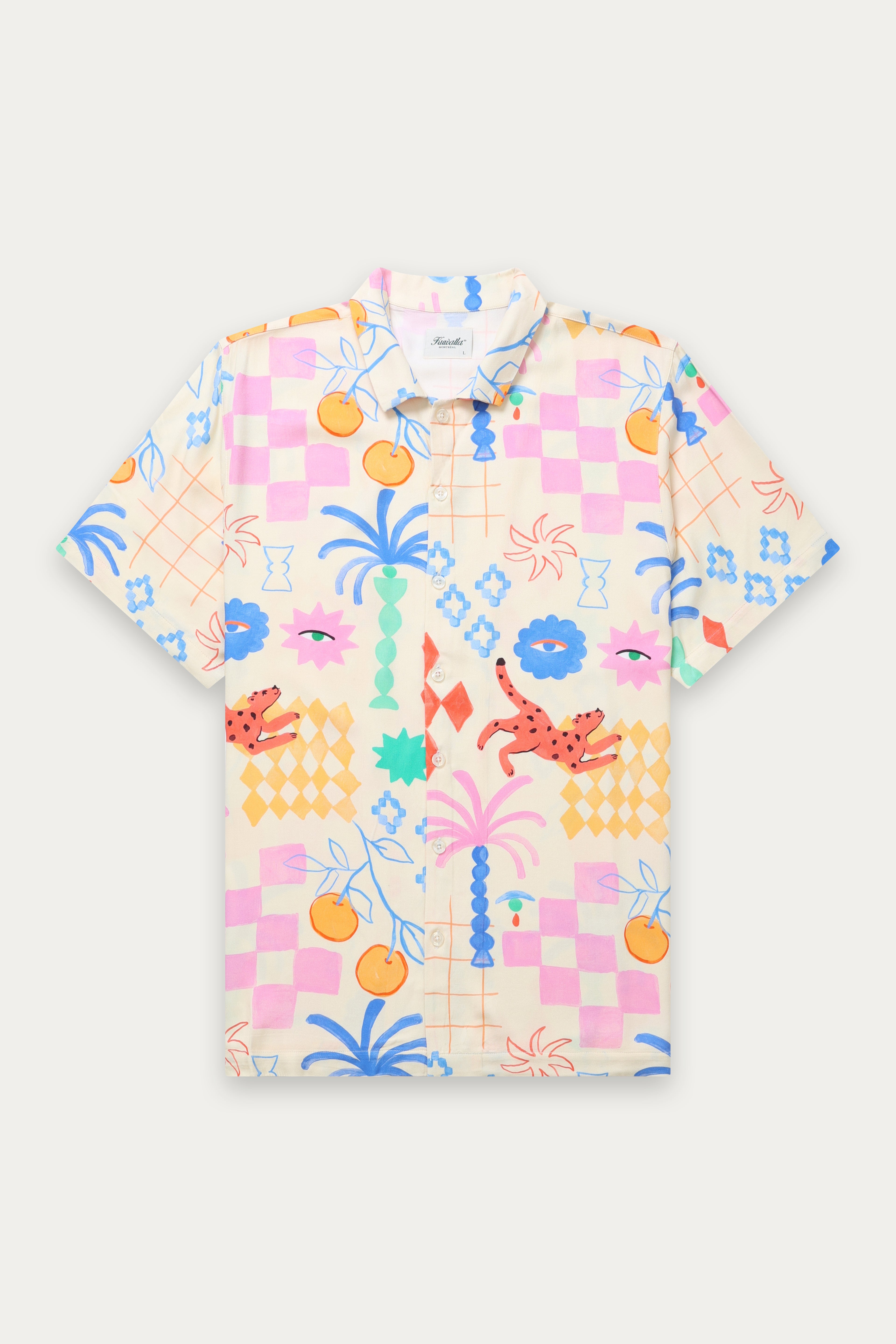 Kuwalla Tee Sunny Vibes Cream Beach Shirt
