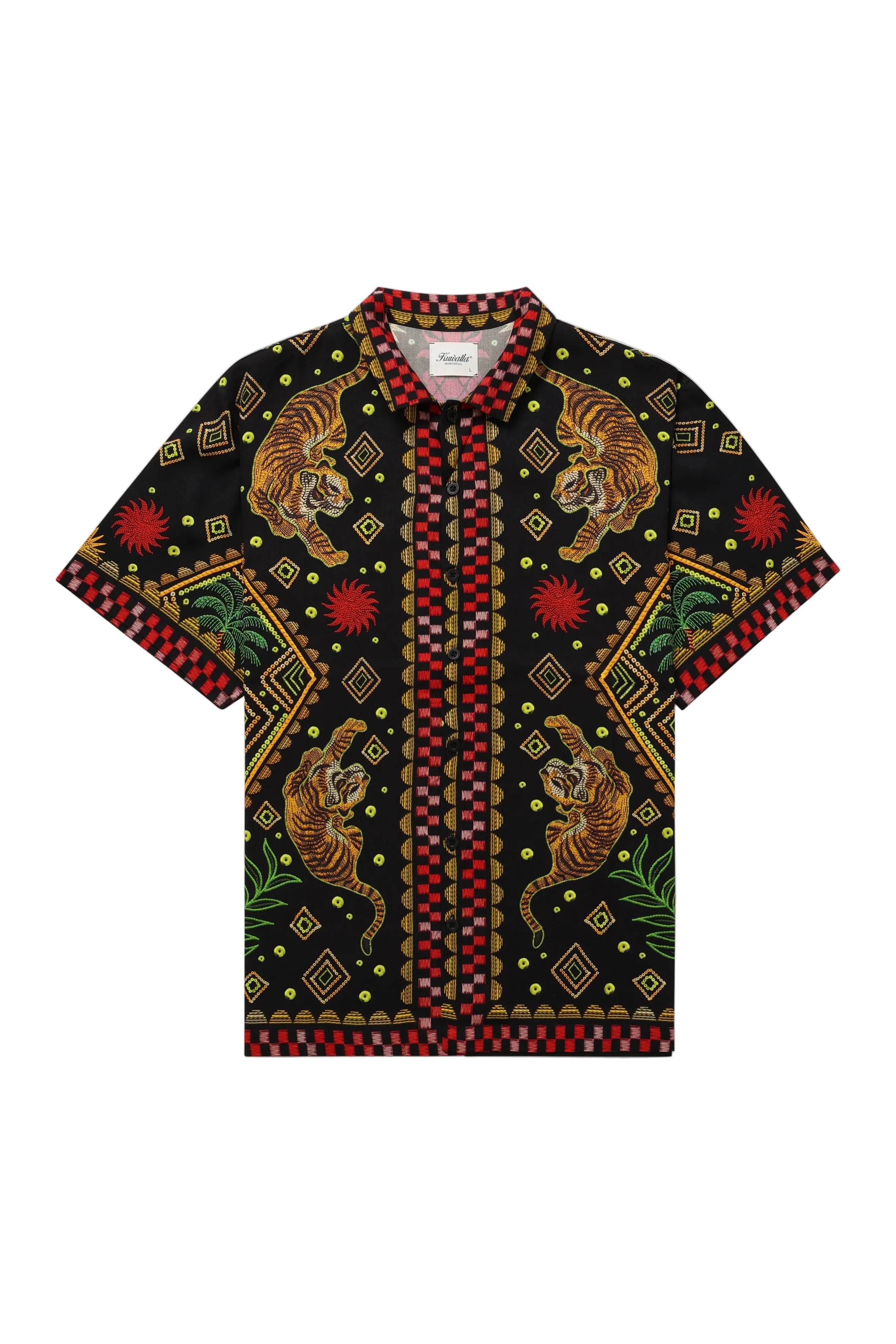 Chemise Beach Tiger Noir Kuwalla Tee
