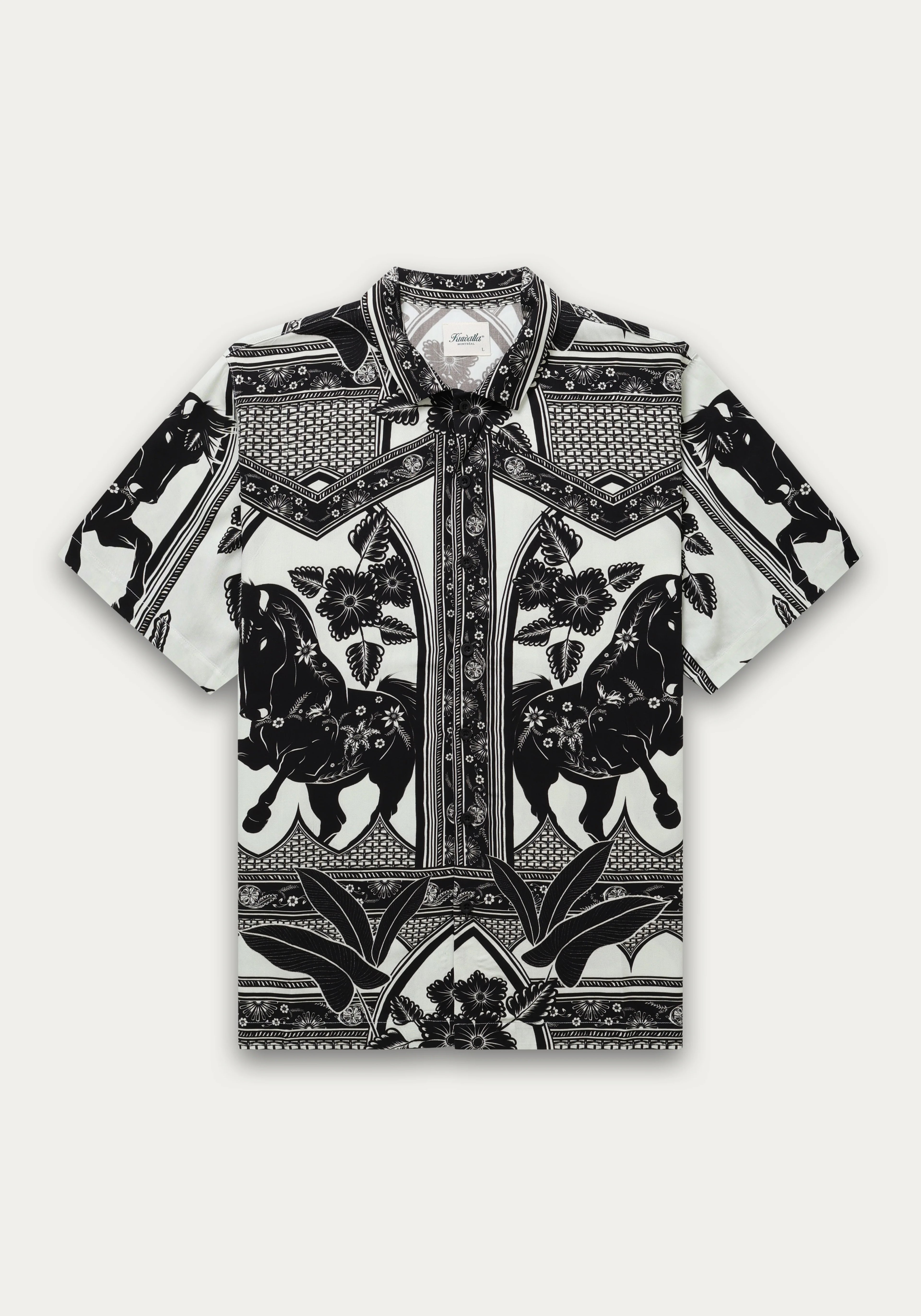 Kuwalla Tee Black/White Boho Western Shirt