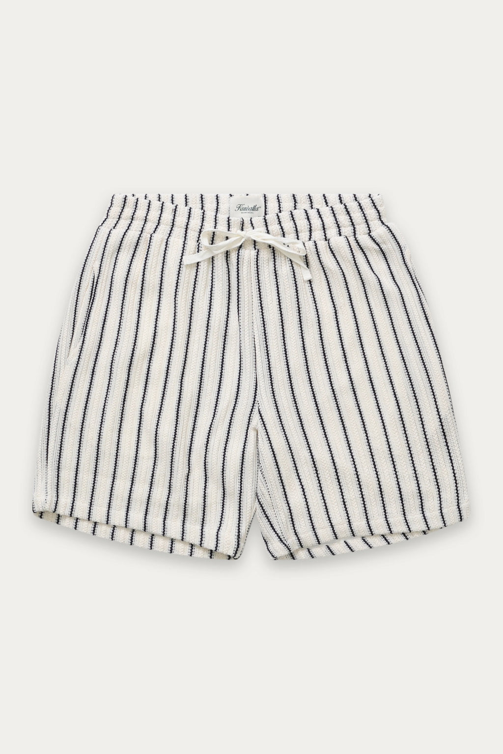 Short Crochet Stripe Blanc Kuwalla Tee
