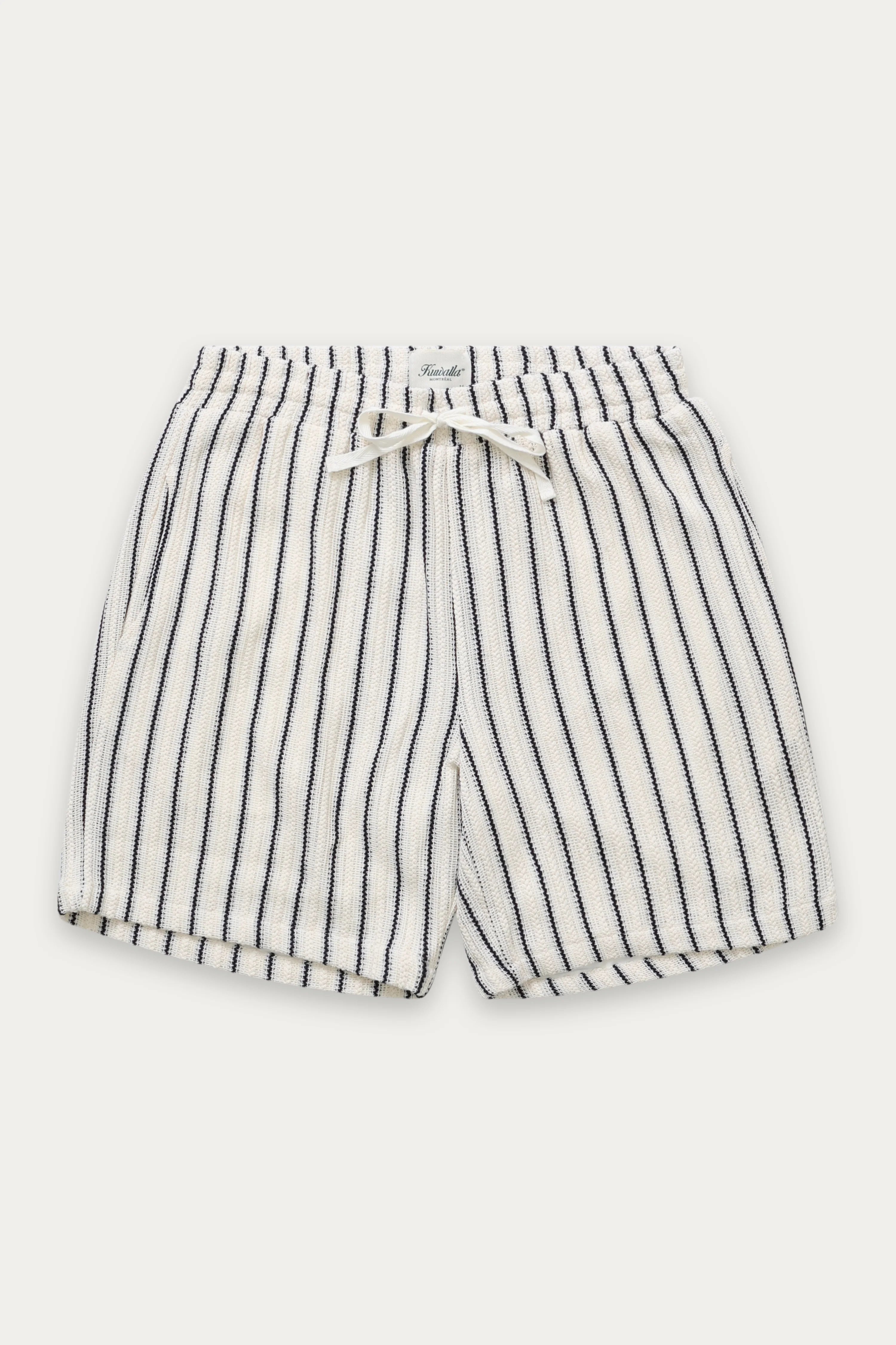 Short Crochet Stripe Blanc Kuwalla Tee
