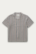 Kuwalla Tee White/Brown/Black Zig Zag Shirt