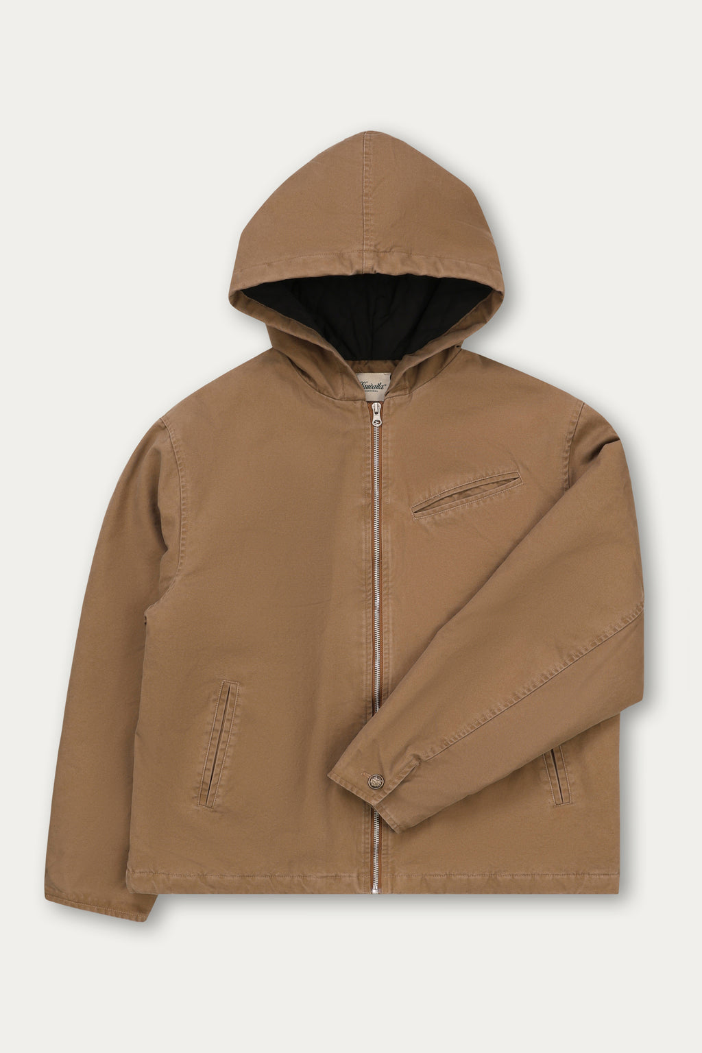 Kuwalla Tee Camel Hooded Canvas Coat