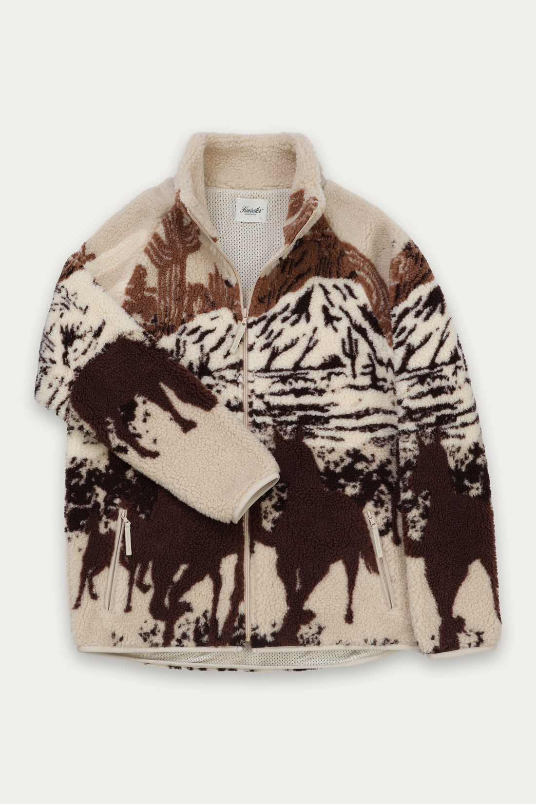 Manteau Printed Sherpa Fleece Desert Stallion Kuwalla Tee