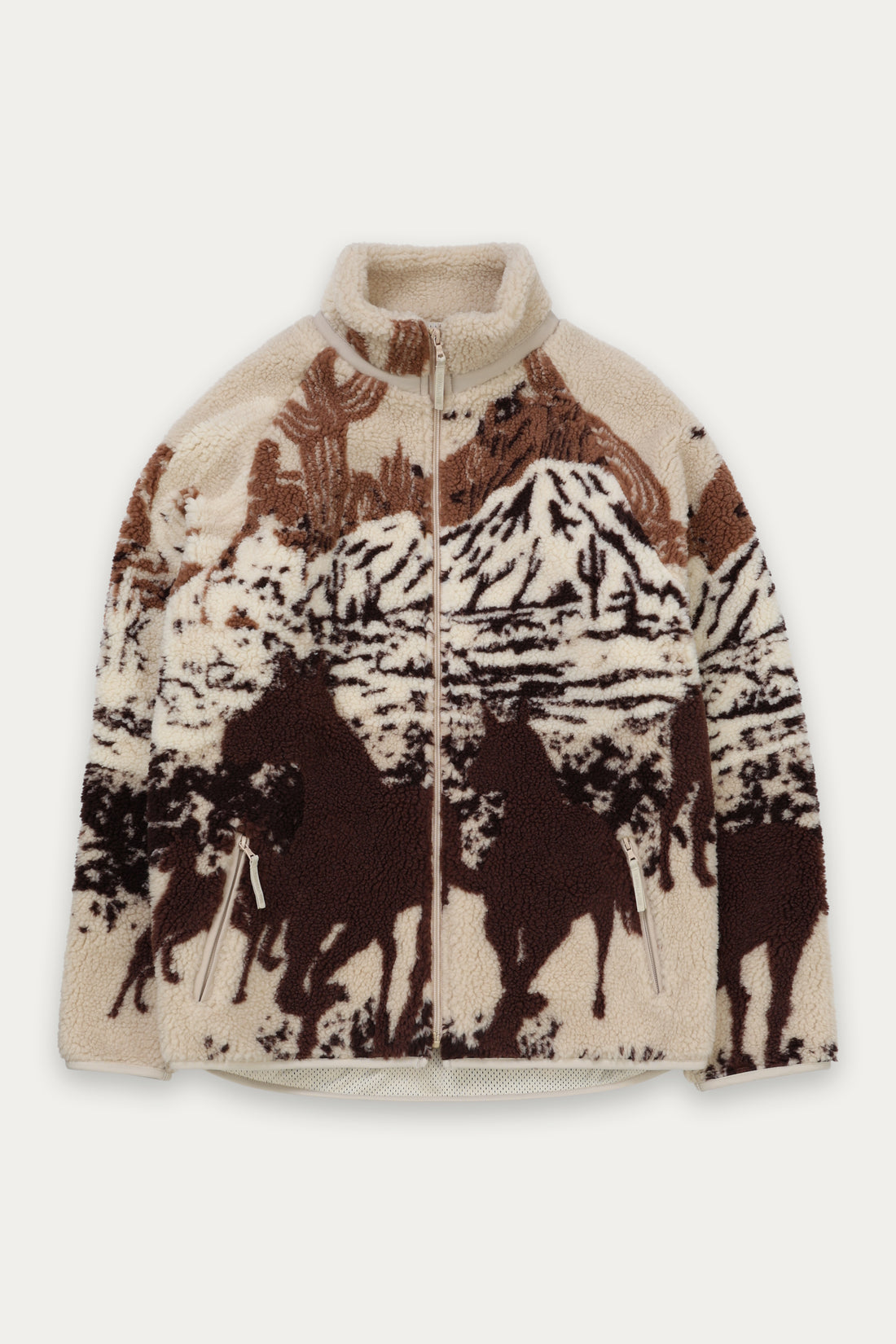 Manteau Printed Sherpa Fleece Desert Stallion Kuwalla Tee