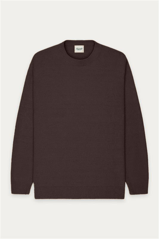 Pull Textured Knit Brun Kuwalla Tee