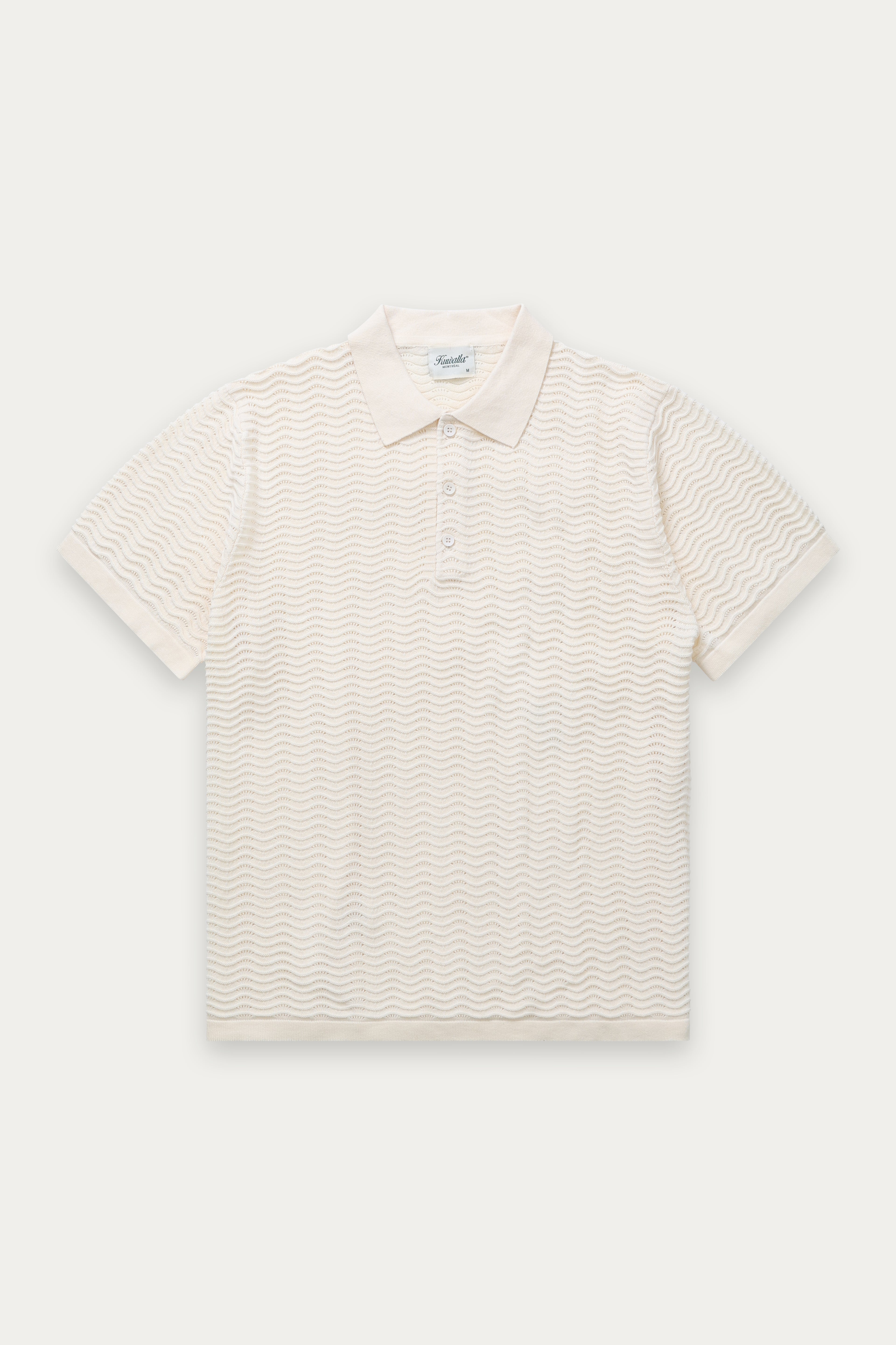 Polo Wave Knit Ivory Kuwalla Tee