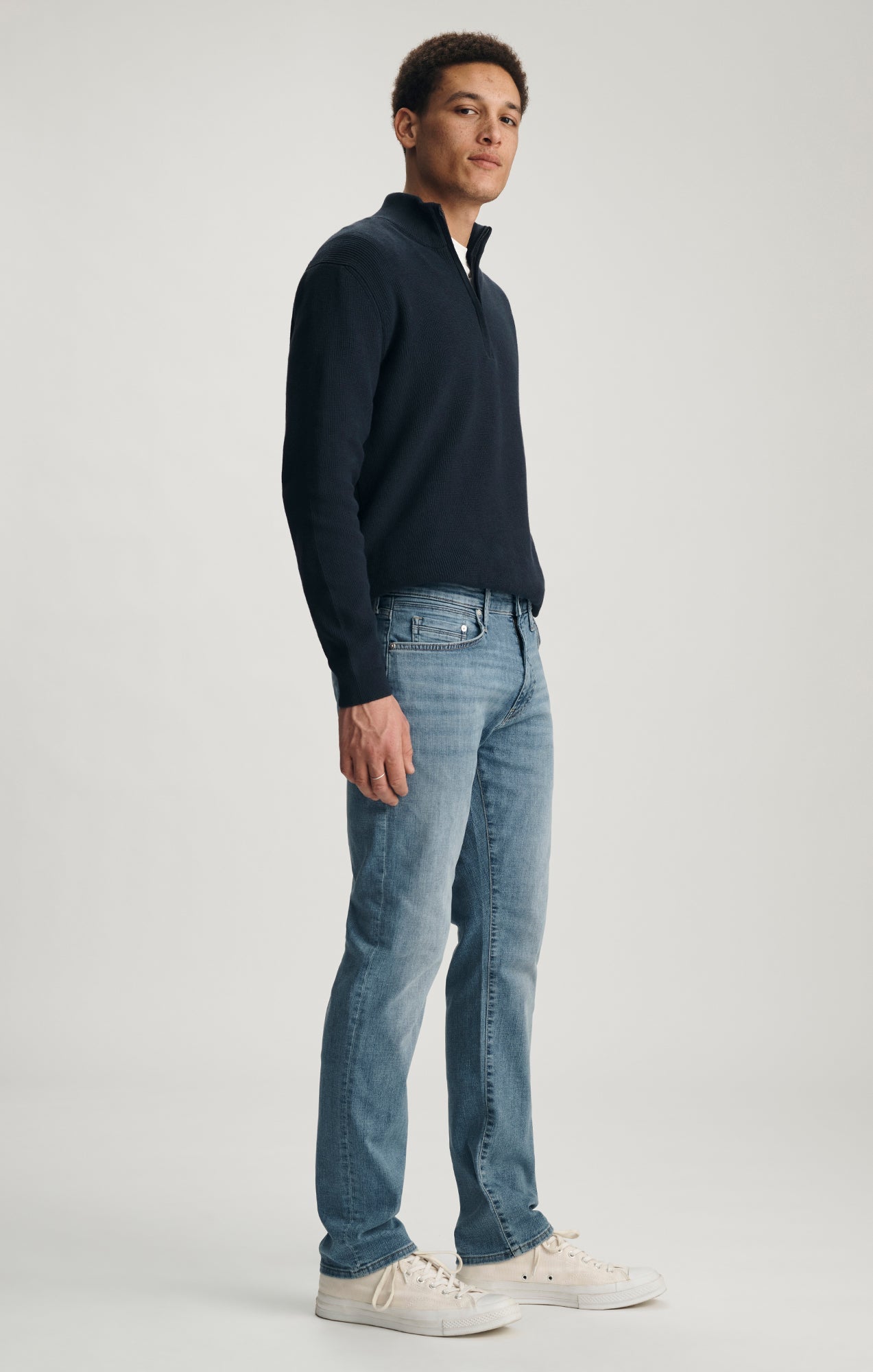 Marcus Mid Brushed Organic Vintage Mavi Jeans