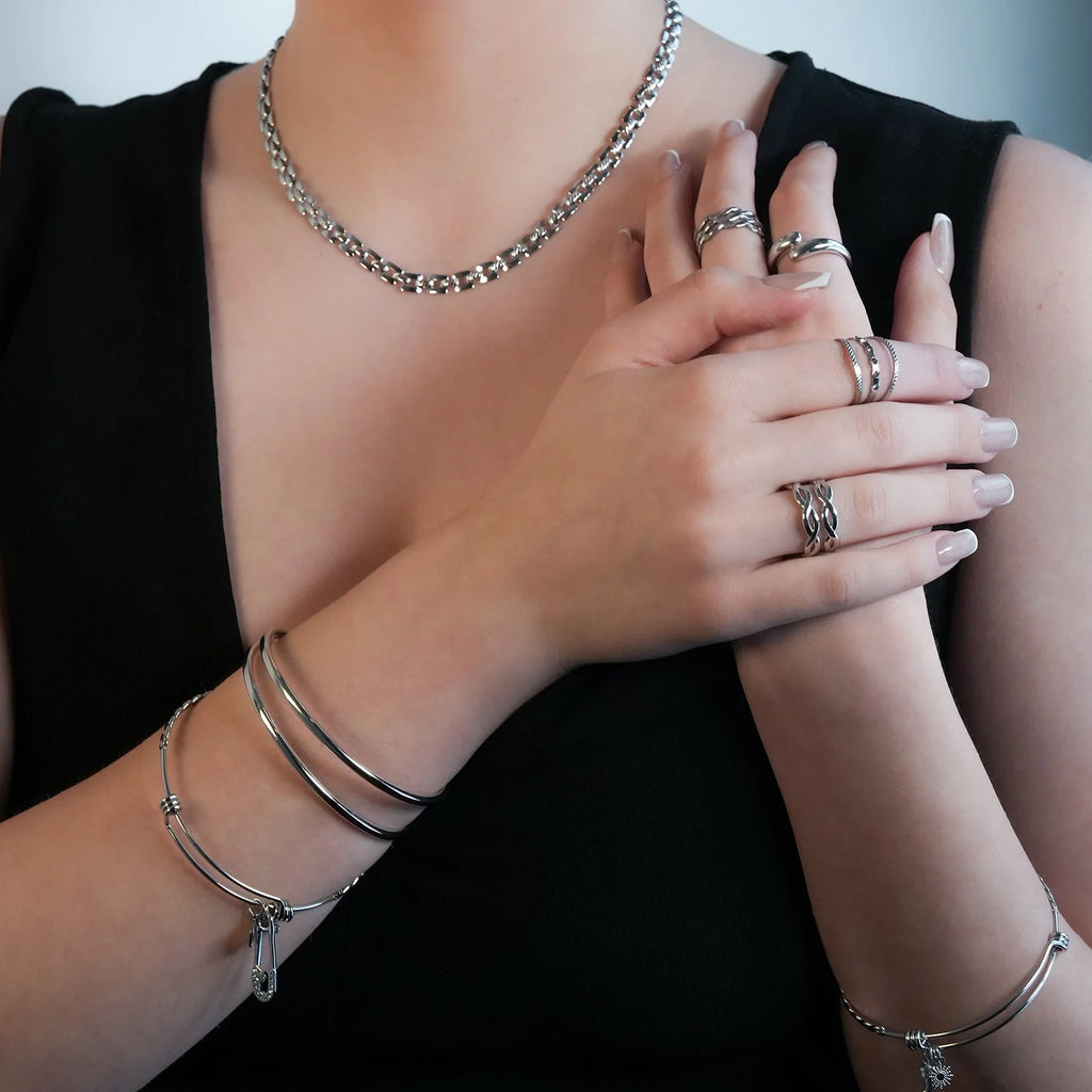 Lilianna Silver Hackney Nine Bracelet