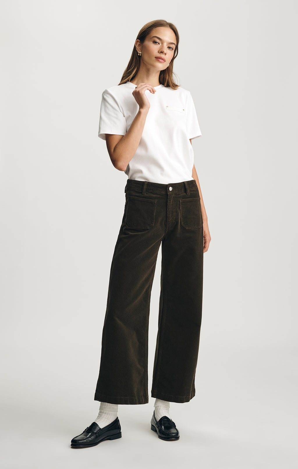 Paloma Marine Dollar Bill Cord Mavi Jeans