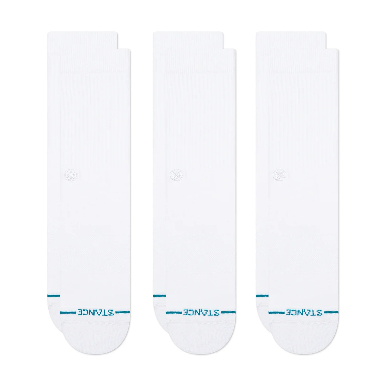 Bas 3 Pack Icon Blanc/Blanc Stance