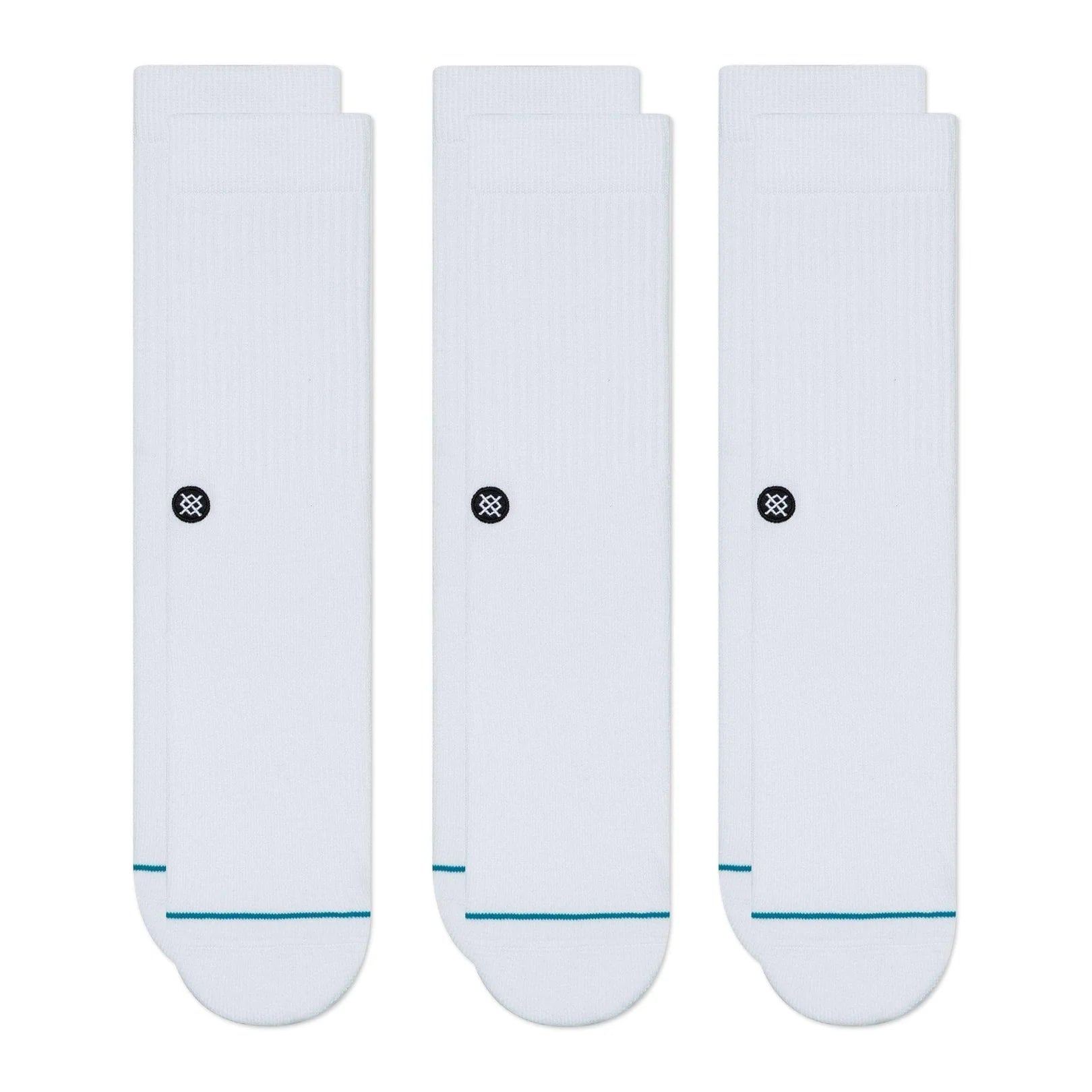 Stance White Icon 3-Pack Socks