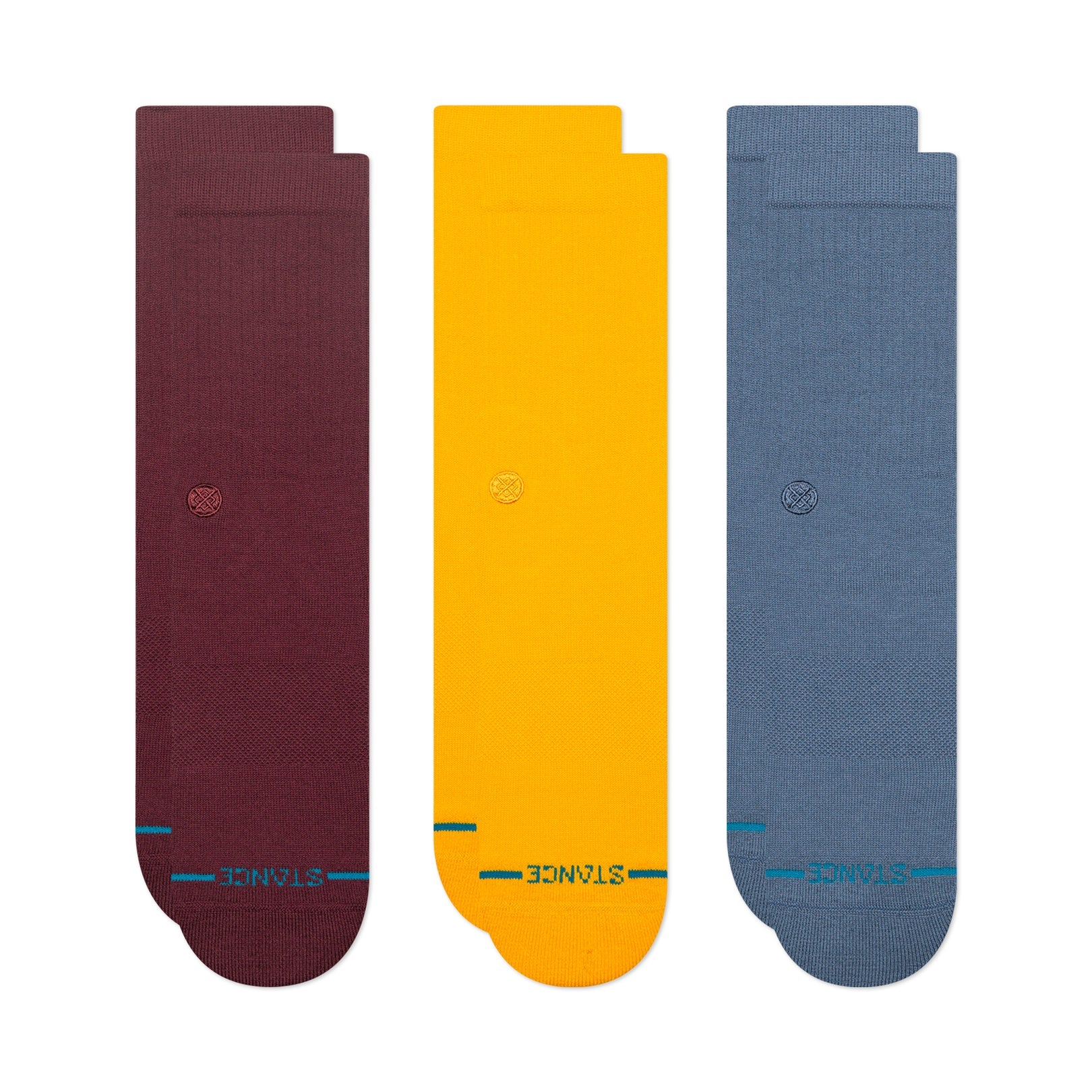3-Pack Icon Wine Stance Socks