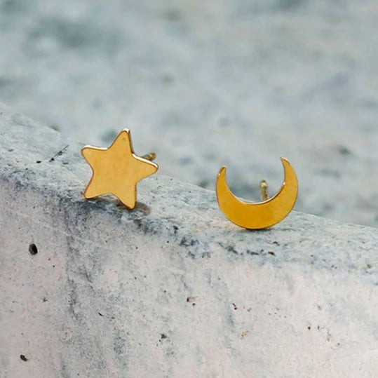 Hackney Nine Gold Midnight Stud Earrings