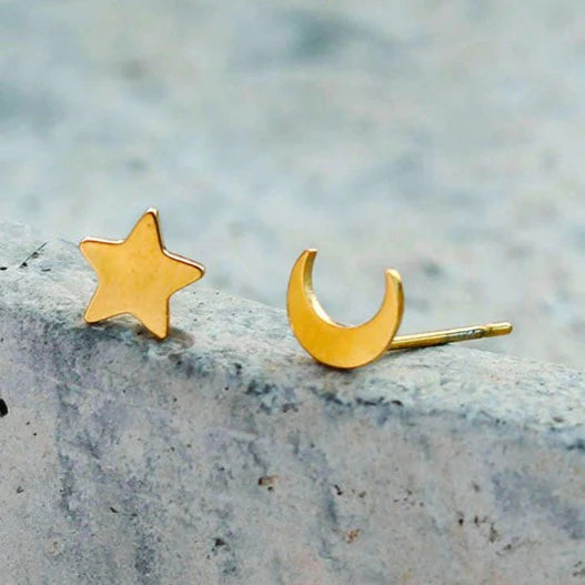 Hackney Nine Gold Midnight Stud Earrings