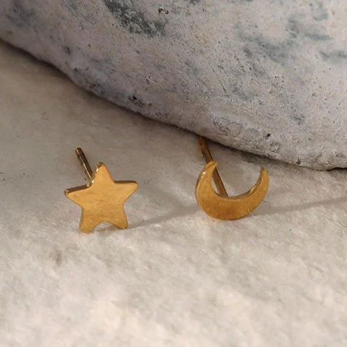 Hackney Nine Gold Midnight Stud Earrings