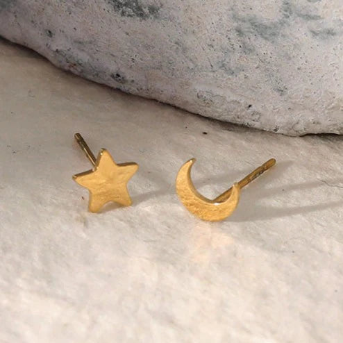 Hackney Nine Gold Midnight Stud Earrings
