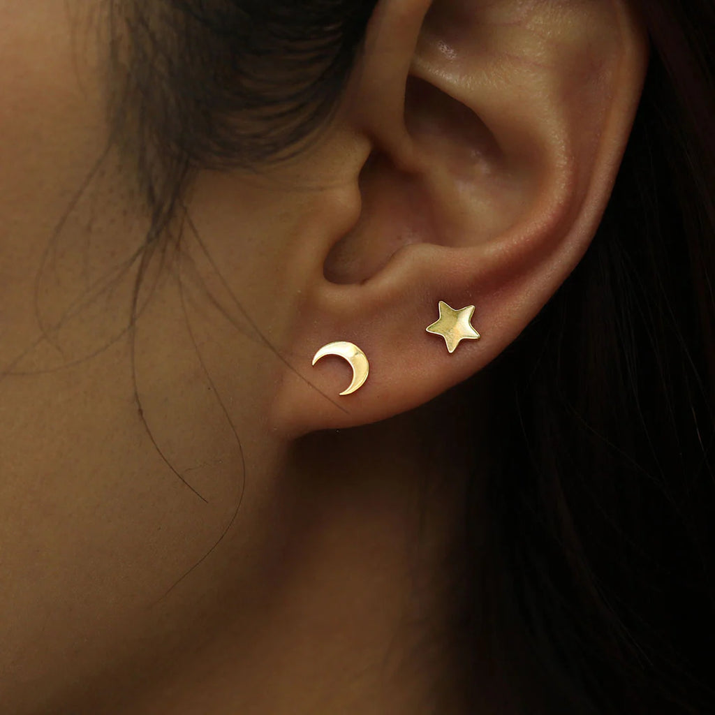 Hackney Nine Gold Midnight Stud Earrings