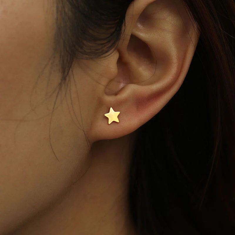 Hackney Nine Gold Midnight Stud Earrings