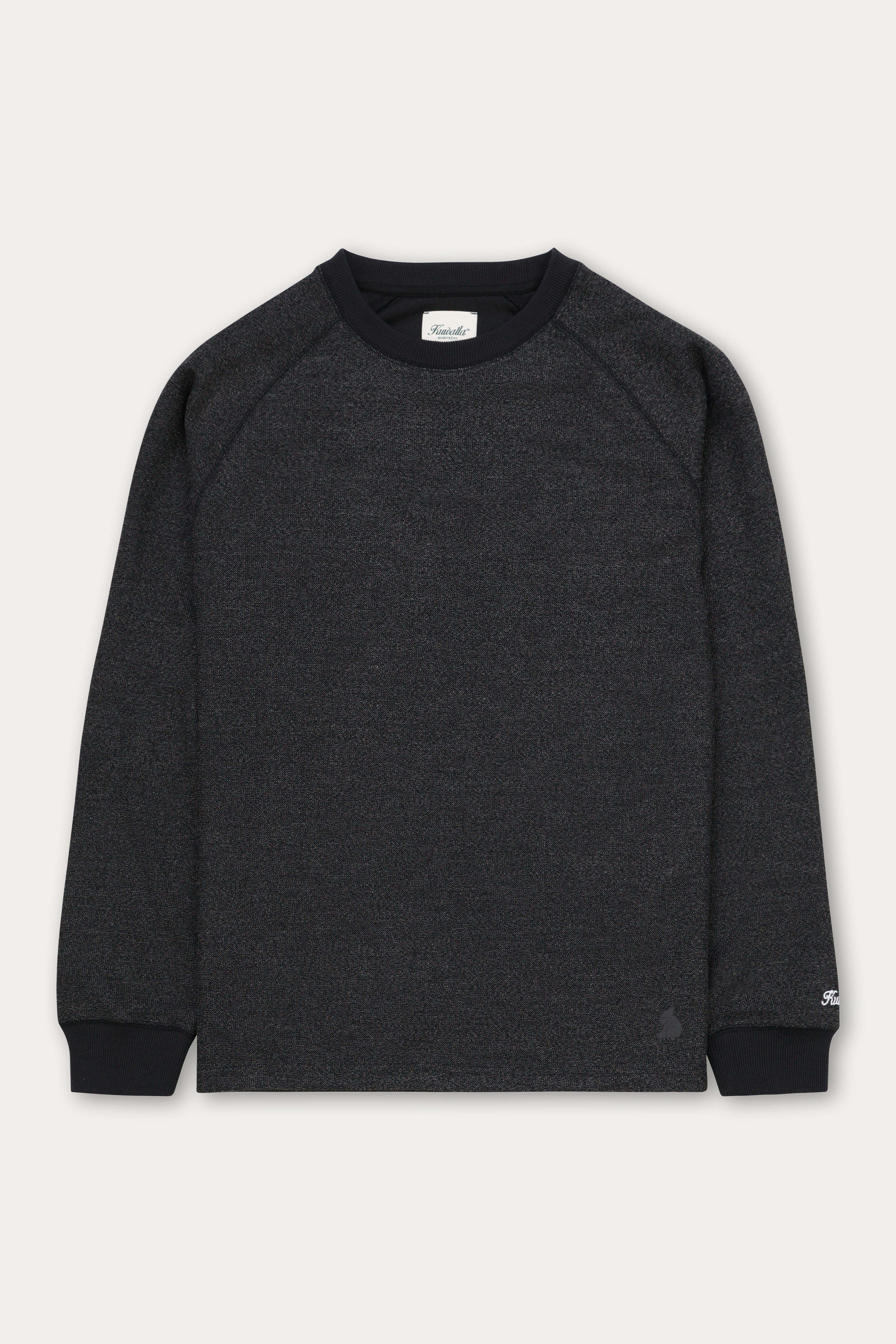 Kuwalla Tee Black Marled Thermal Sweater