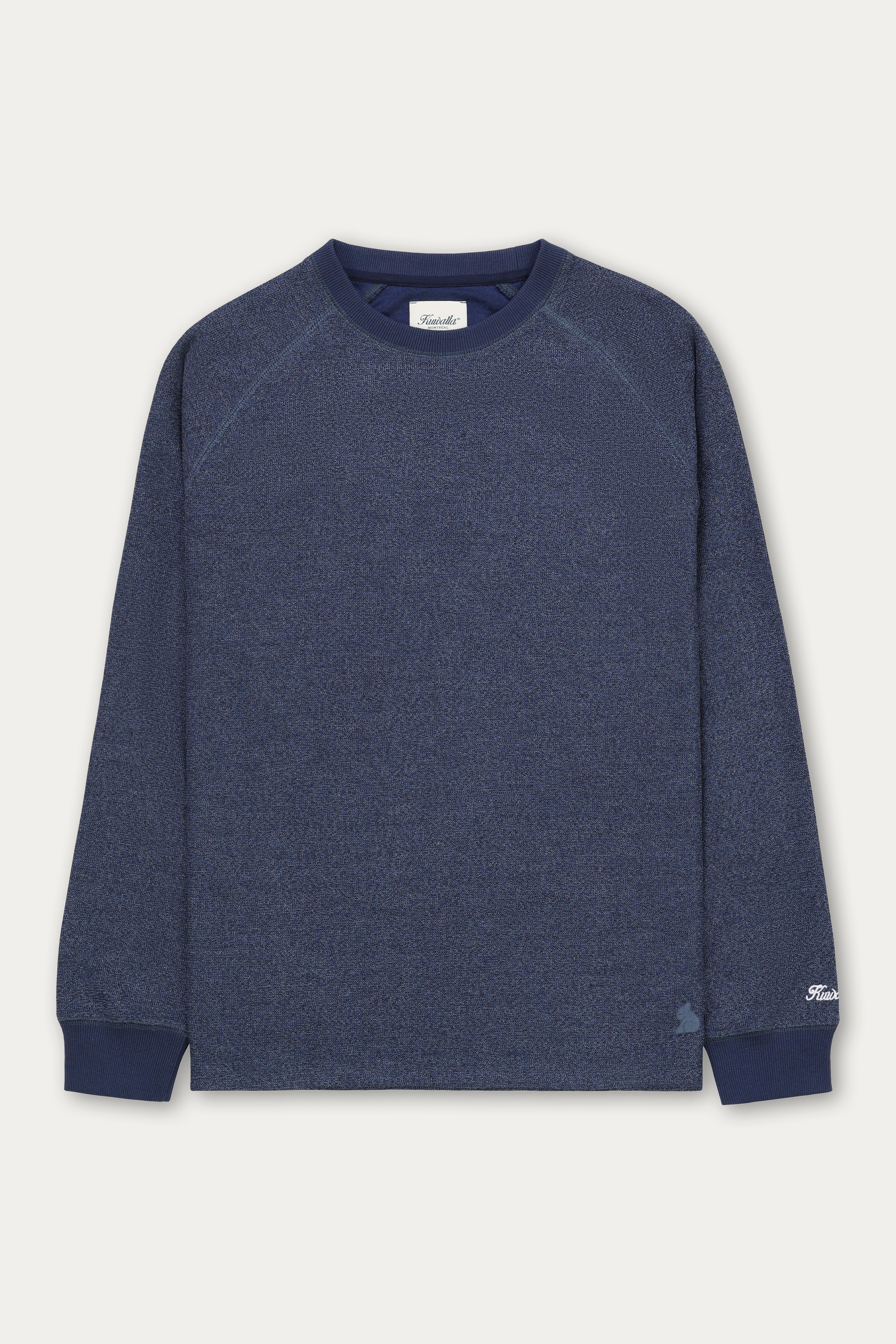 Navy Marled Thermal Kuwalla Tee