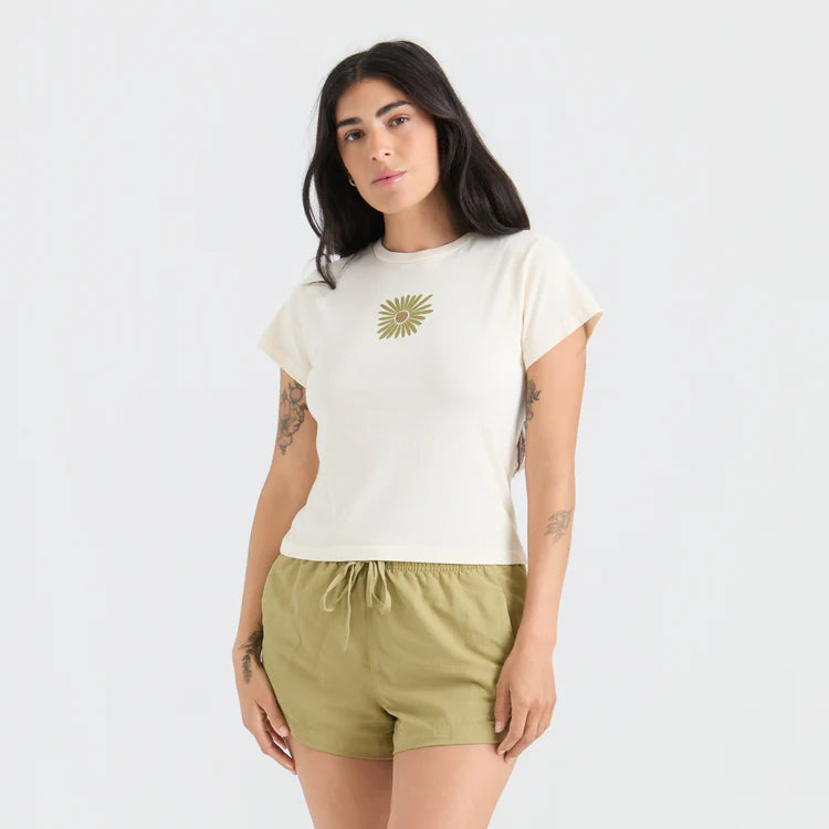 Roark Ivory Muse Flower T-Shirt
