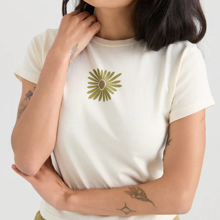 Roark Ivory Muse Flower T-Shirt